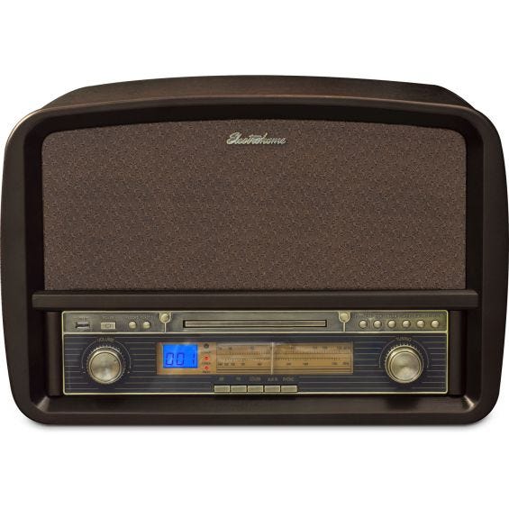 Music system with record player online