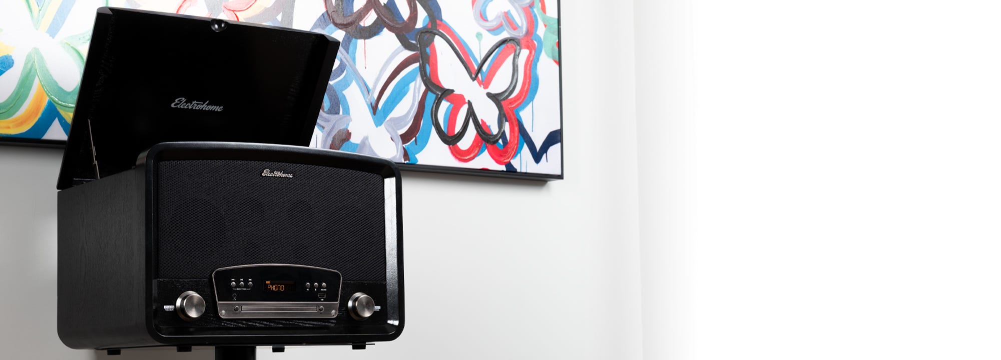 Metal Music System Stand for Kington 7-in-1 Vinyl Record Player