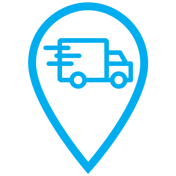 delivery truck order tracking icon